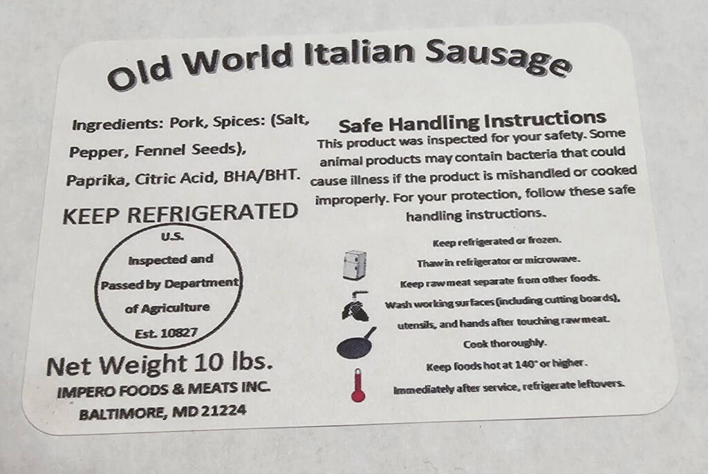 About 7,500 Pounds of Raw Pork Sausage Recalled for Lack of Federal Inspection